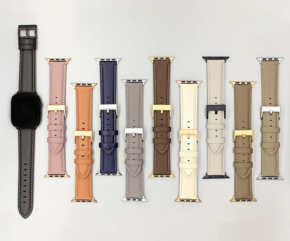 

Leather strap, suitable for Apple iWatch 8 7 6 5 4 3 se replacement smart accessory strap Apple strap 49mm45mm44mm42mm41mm40mm