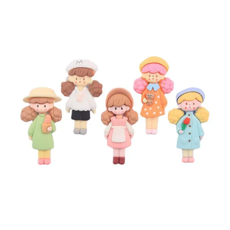 

Free Shipping 30pcs/lot New Cute Resin Mini Cartoon Flatback Resin DIY Wedding Hairpin Embellishments Accessories LSW326