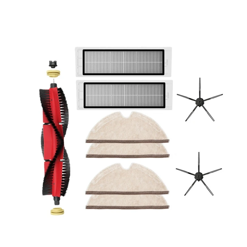 

Promotion!Detachable Main Brush + Side Brush Sweeper Mop Cloths Screwdriver Cleaning Tool For Xiaomi For Roborock S50-S55 S5