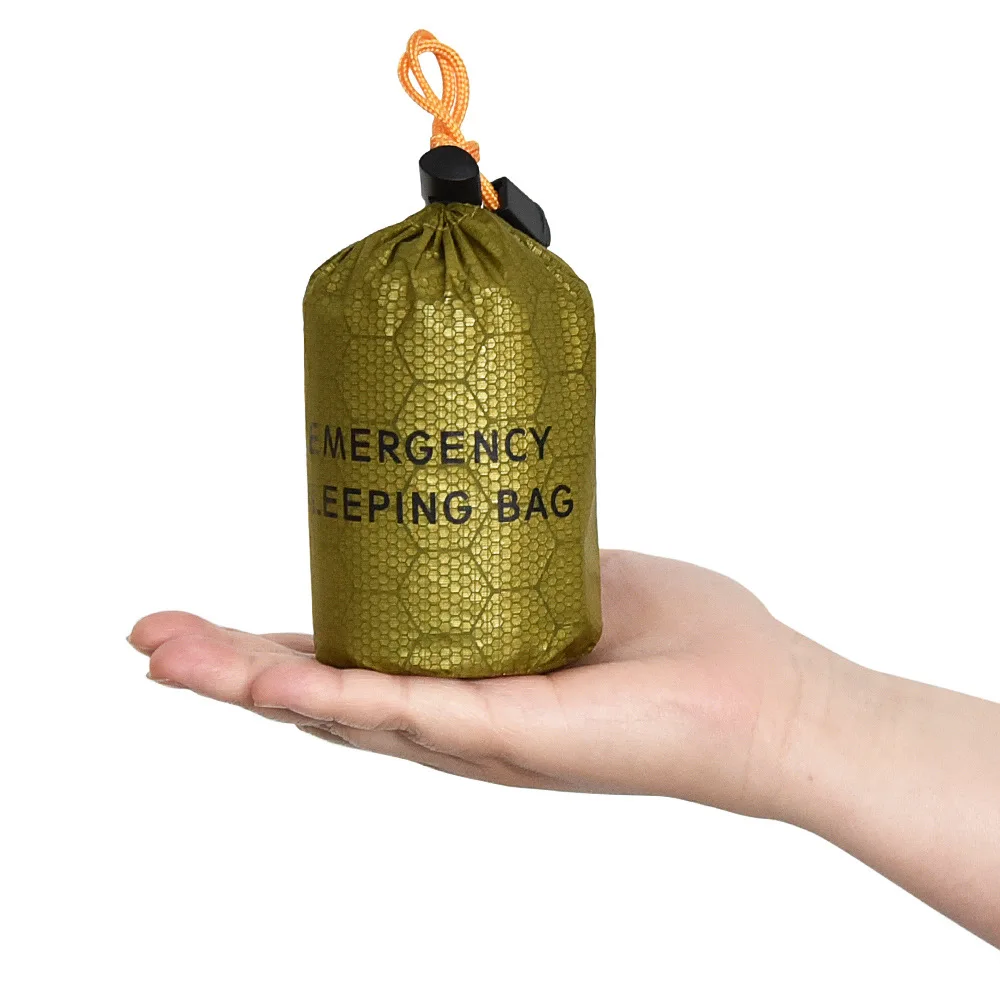 

Набор для выживания военный аварийный полиэтиленовый алюминиевый пленочный спальный мешок для переноски кожаного костюма небольшое компр...