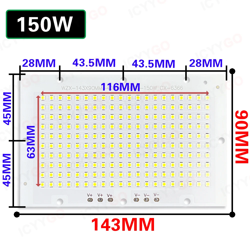 

Светодиодная панель ICYYGO IC-10-150W DC24-36V