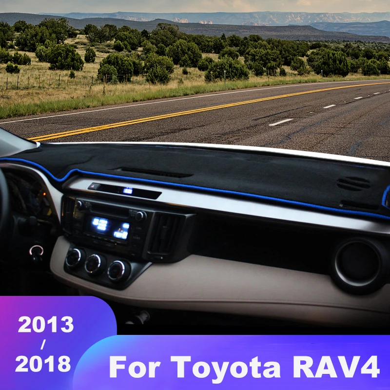 Коврики для приборной панели автомобиля, коврики для защиты от ультрафиолетового излучения, чехол, коврики для Toyota RAV4 RAV 4 XA40 2013-2015 2016 2017 2018, аксессуары