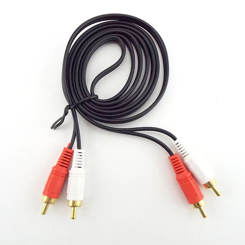 

2RCA Male to 2 RCA Male connector Cable Stereo Dual Audio wire extension Cable AV for DVD TV CD Sound Amplifier