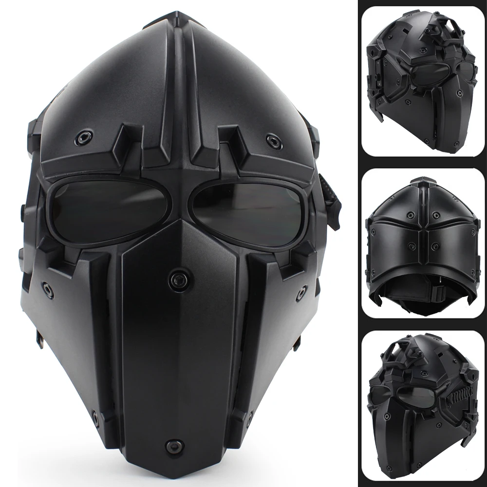 Tactical Helmet Mask Integrated Airsoft Paintball Wargame Full Protect Helmet High Quality Outdoor Motorcycle Cycling Equipment