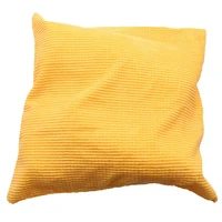 soft corduroy cushion cover pillow throw case corn kernels home office bar decorative square yellow 1pc