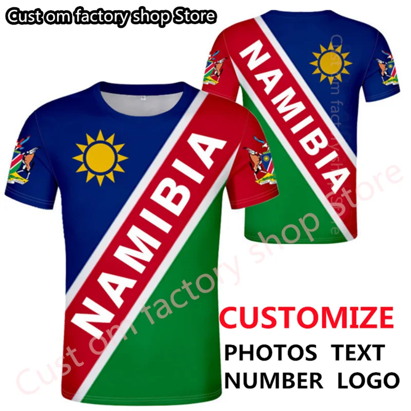 

NAMIBIA t shirt text free custom made name number nam t-shirt nation flag na republic namibian college print photo logo clothing