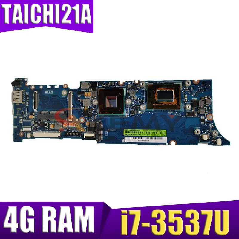 TAICHI21 REV3.1 i7-3537CPU 4GB RAM Материнская плата ASUS TAICHI 21A материнская плата для ноутбука, материнская плата 100% протестирована, рабочий, бесплатная дос...