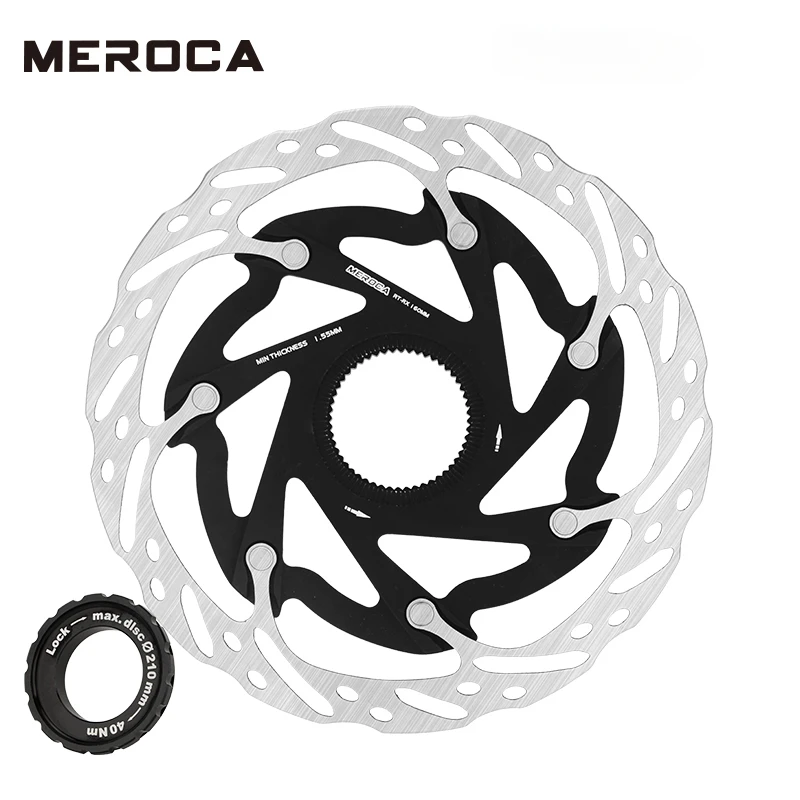 

MEROCA Rt-rx Mountain Bike Center Lock Disc Brake Rotor 140mm 160mm Ultra-light Heat Dissipation Bicycle Disc Brake Rotor