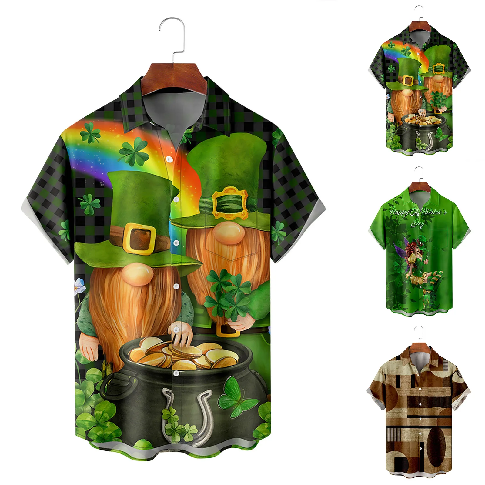 

2023 3D Print Painting Floral Hawaiian Shirt Men Women Turn Down Collar Vintage Street Men's Shirts business Clothing Holiday