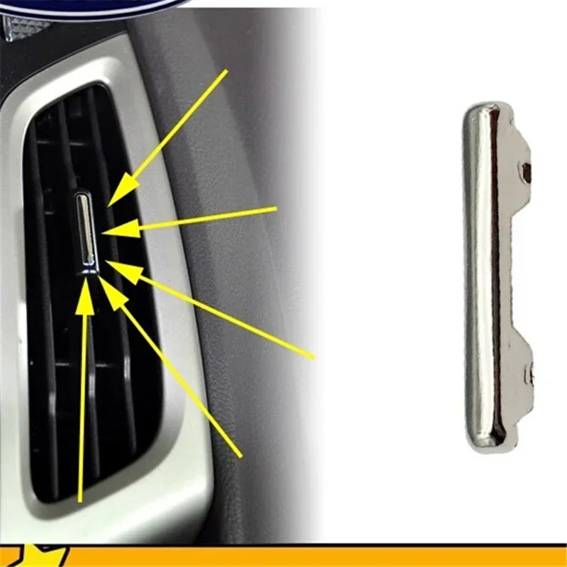 

Car Repair Part Air Conditioner Vent Outlet Tab Clip Chrome Trim For Ford Focus 2012 2013 2014