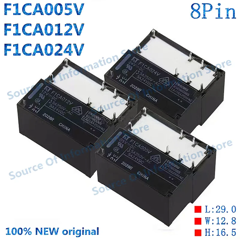 10 шт. FT реле FTR-F1CA012V 8Pin 5A F1CA024V F1CA12V 100% Новый оригинальный