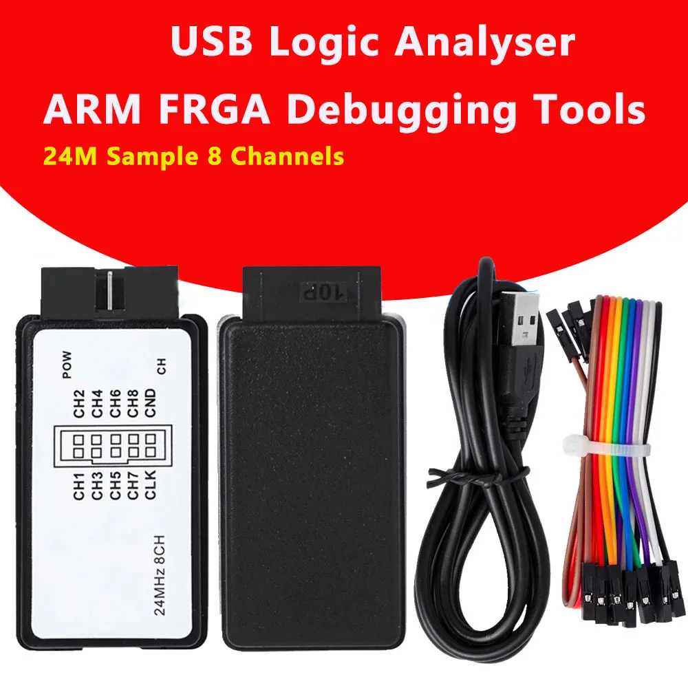 Логический анализатор USB микроконтроллер инструмент для отладки ARM FPGA образцы 24 м