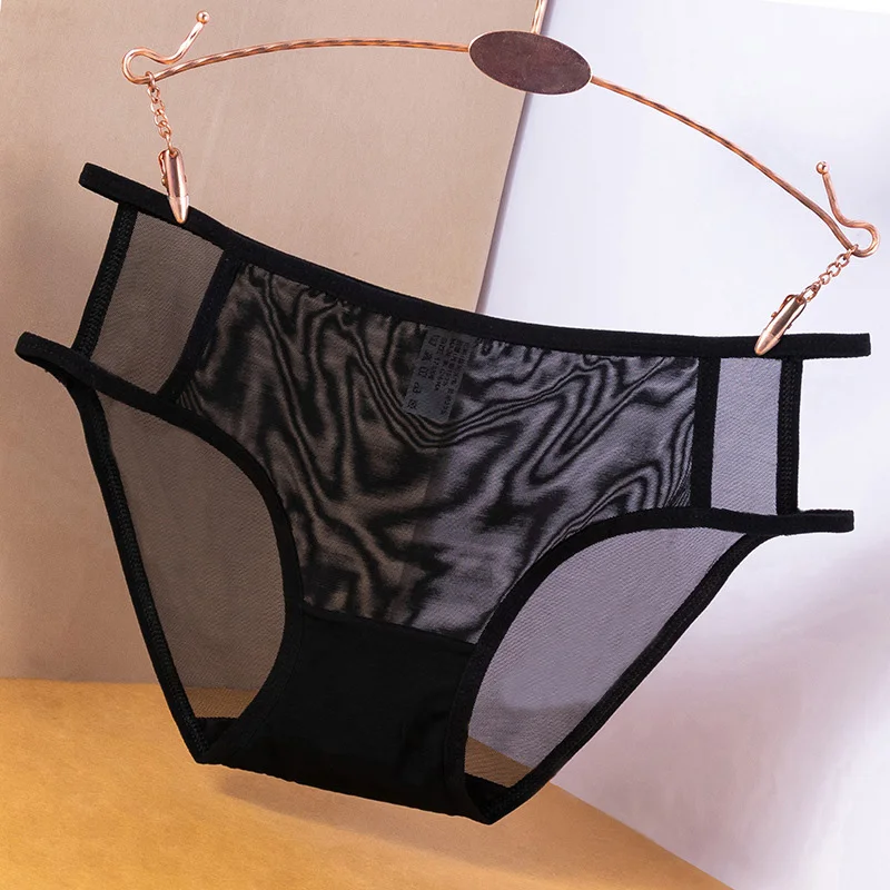 

1 шт., женские кружевные трусы с вышивкой