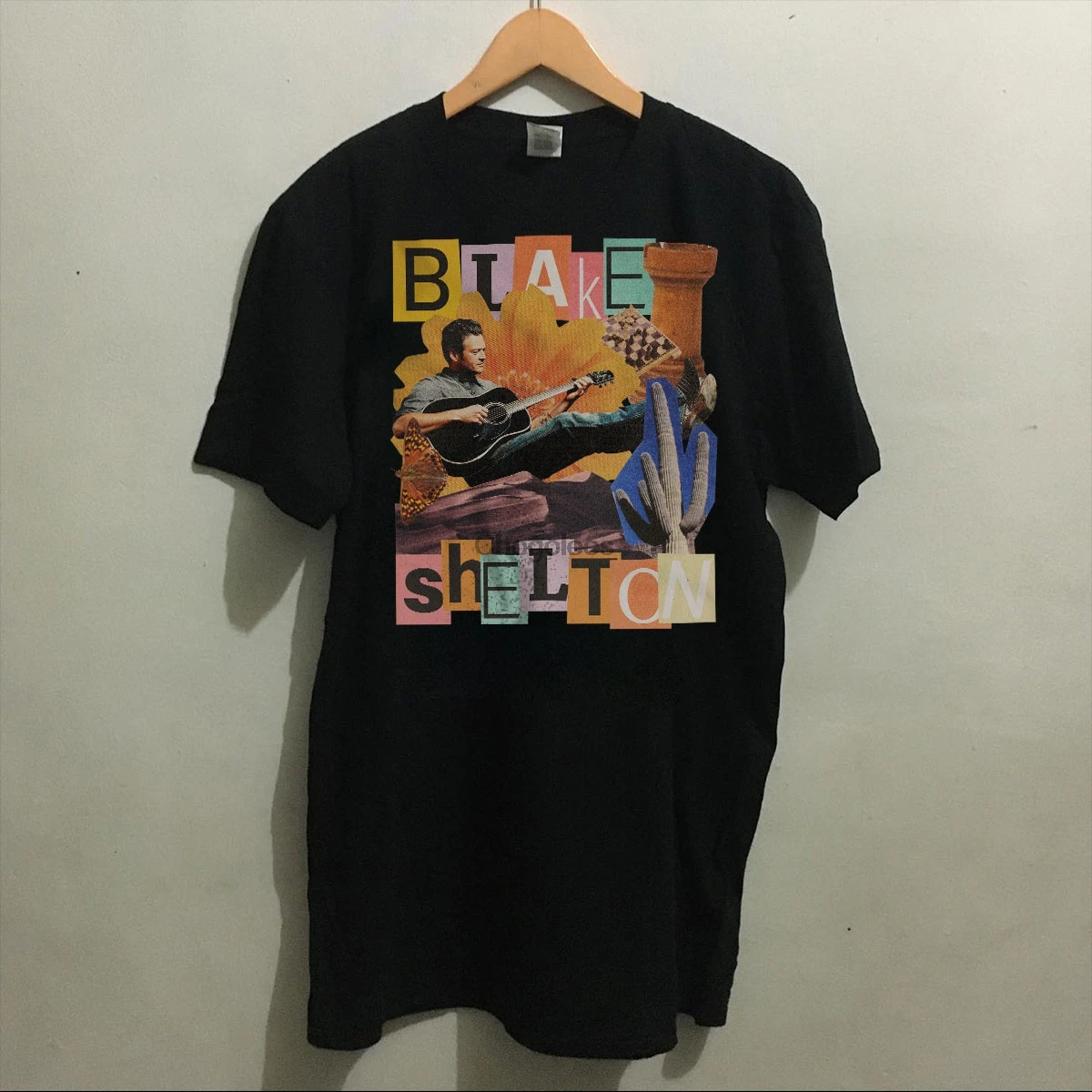 Черная футболка Блейк Шелтон унисекс | Футболки на заказ