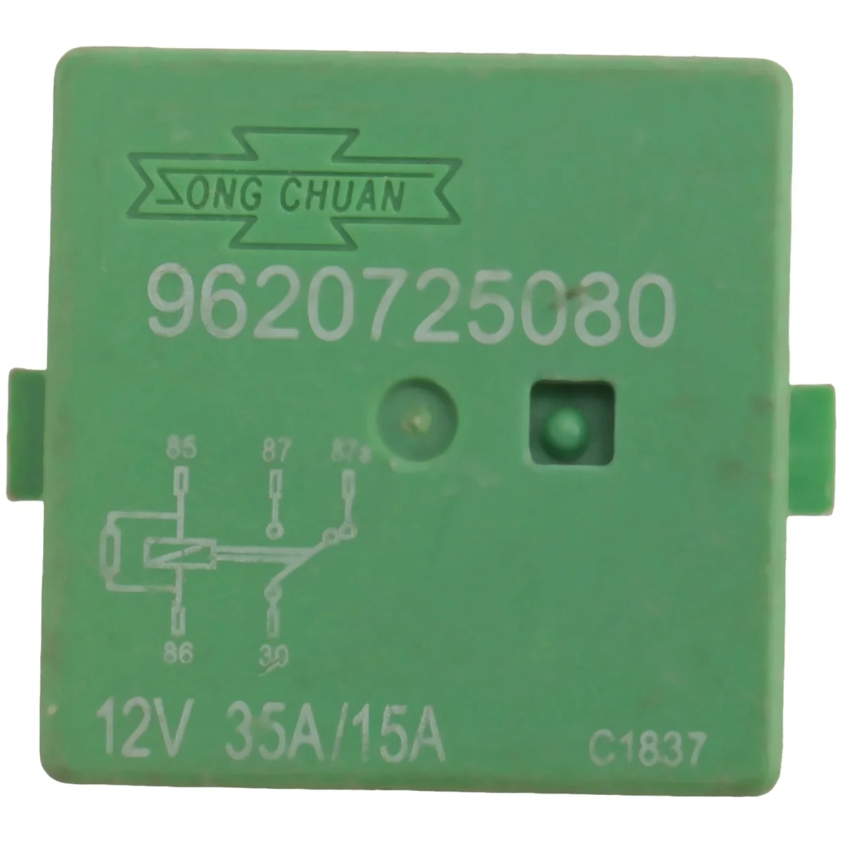 Реле вентилятора радиатора 12 В 35 А 5 контактов зеленое 6547TX для 206 207 306 307 406 407 807