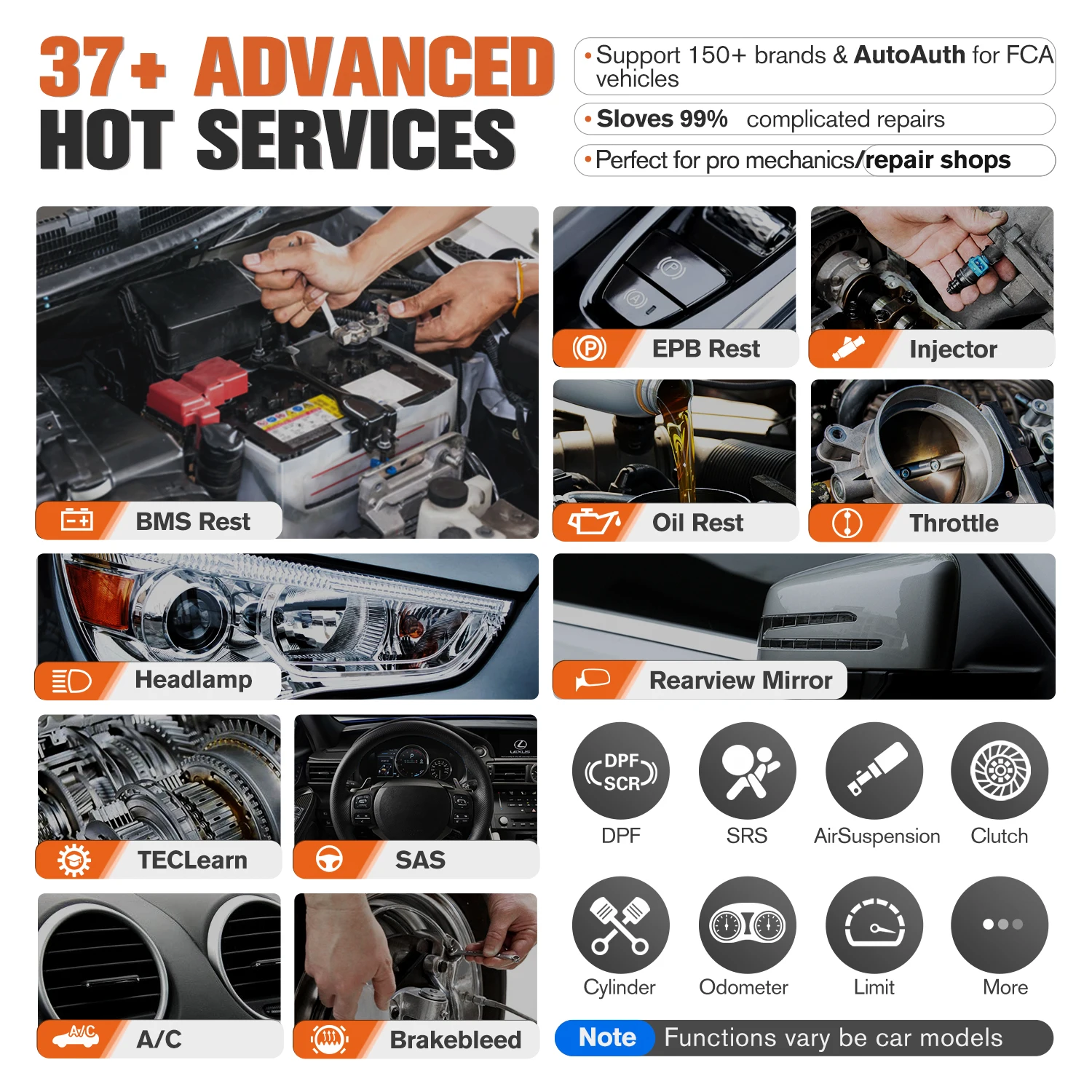 2023 Autel MP808BT PRO Professional Automotive Scan Tool OBD2 Bi-Directional Scanner ECU Coding, 36+ Service Upgraded of MP808BT 4