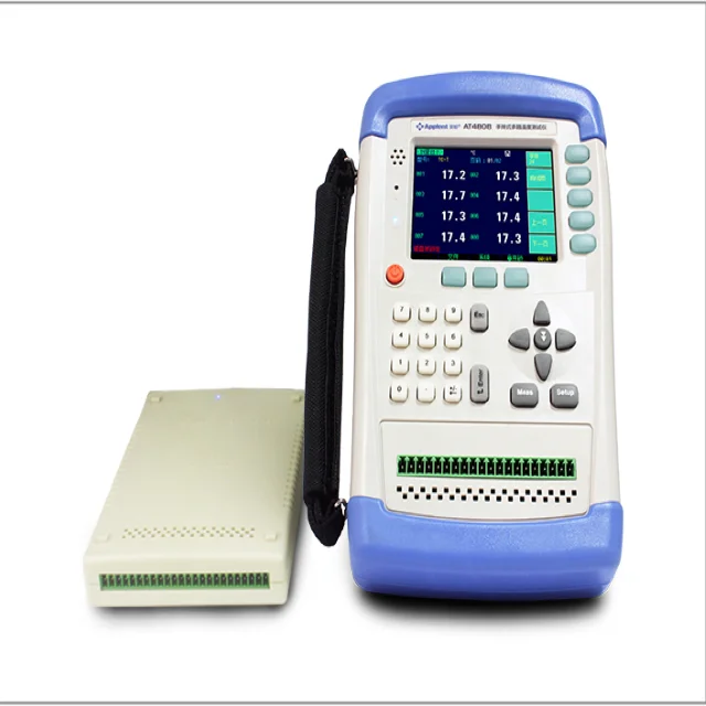 

Handheld multi-channel temperature measuring instrument AT4808