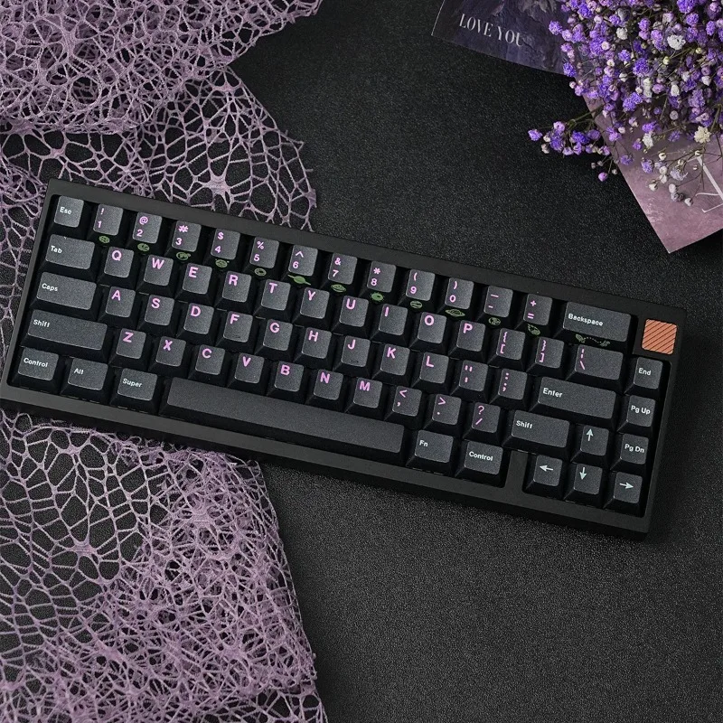 KGN Wandering Planet 135 шт. механическая клавиатура с вишневым профилем PBT спрей-покрытие