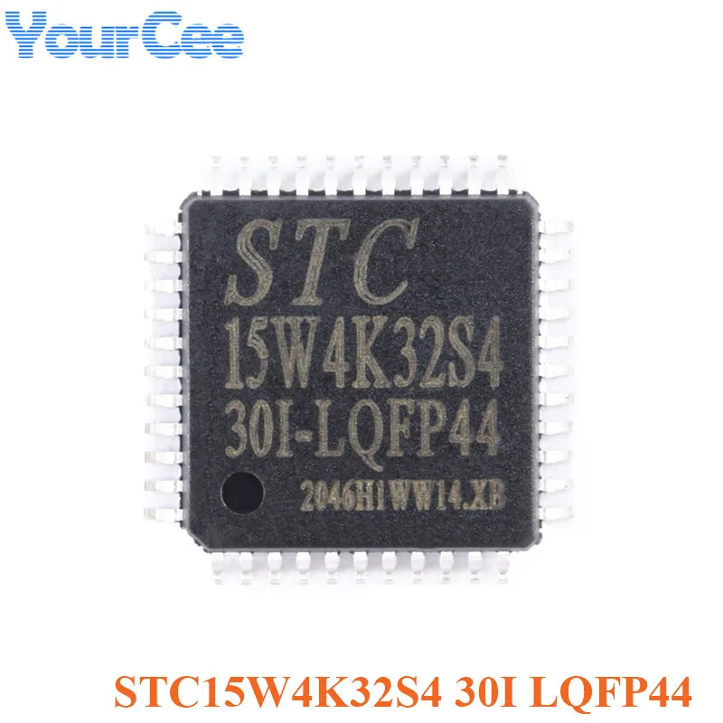 

STC STC15W4K32S4-30I-LQFP44 Single-Chip 1T 8051 микрокомпьютер микроконтроллер MCU Улучшенный один чип STC15W4K32S4 новый оригинальный