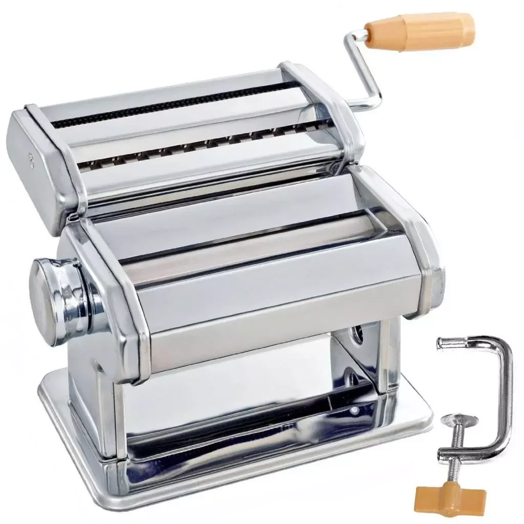 

Manual Pasta Maker Dough Presses Lasagne Spaghetti Tagliatelle Maker Machine Cutter, High-grade Stainless Steel