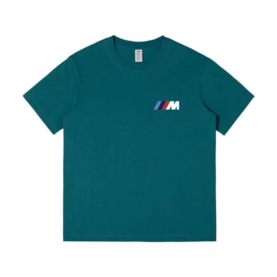 

NEW Summer Casual Men's T-shirt Car logo Print 230gsm Cotton High Quality short sleeve Men Women t-shirts Tees Y2K Clothing