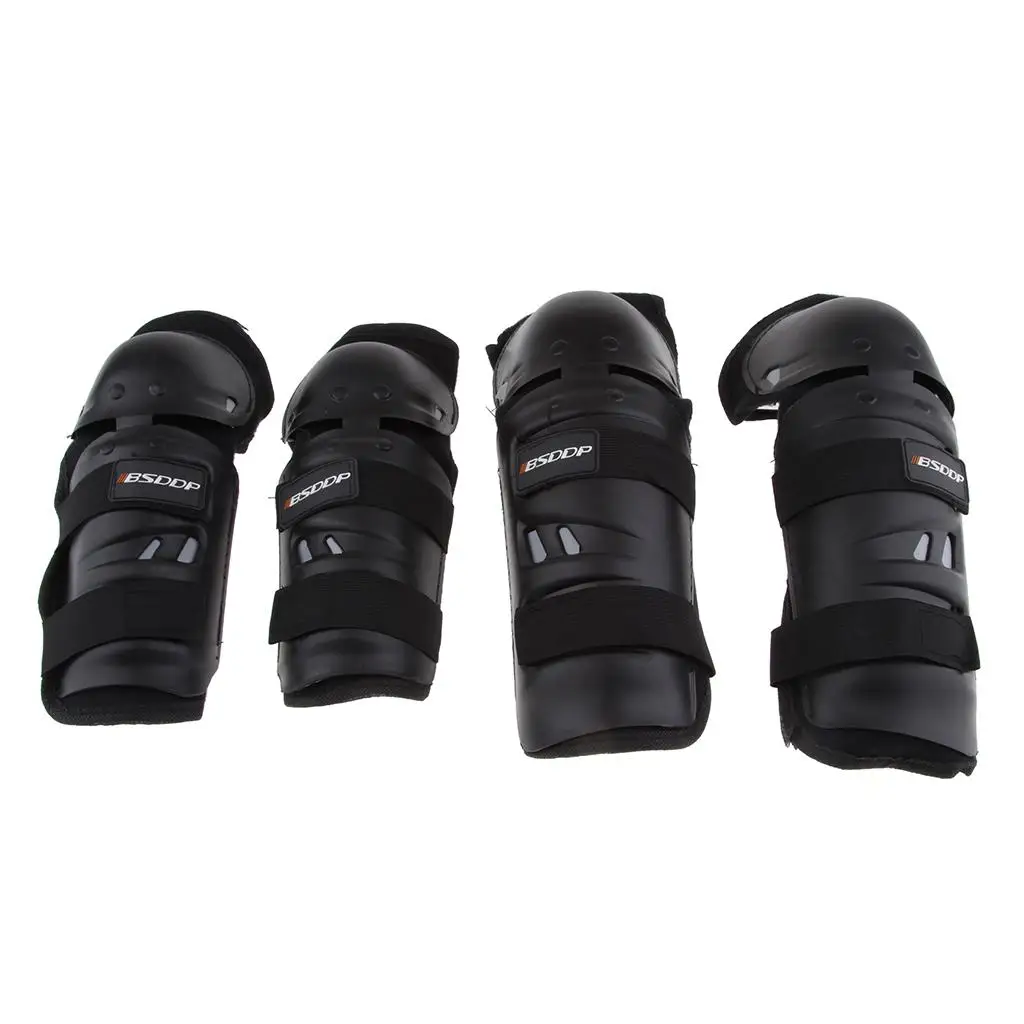 

4Pcs/Set Motorcycles Knee Elbow Pads Protection Motobikes Racing Knee Shin