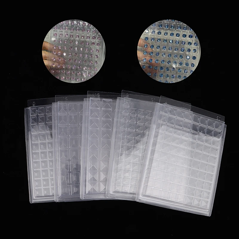 

Пластиковый ящик для хранения, 50/55/80/90/100 слотов, наборы для алмазной живописи, предметы искусства ногтей, коробки для хранения искусственных бусин, коробка-Органайзер