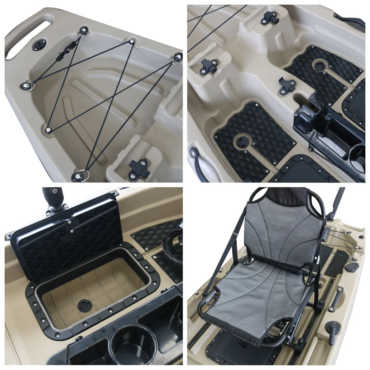 НОВЫЙ модульный каяк 2025 года 9 5 футов рыболовный с педальным плавником супер