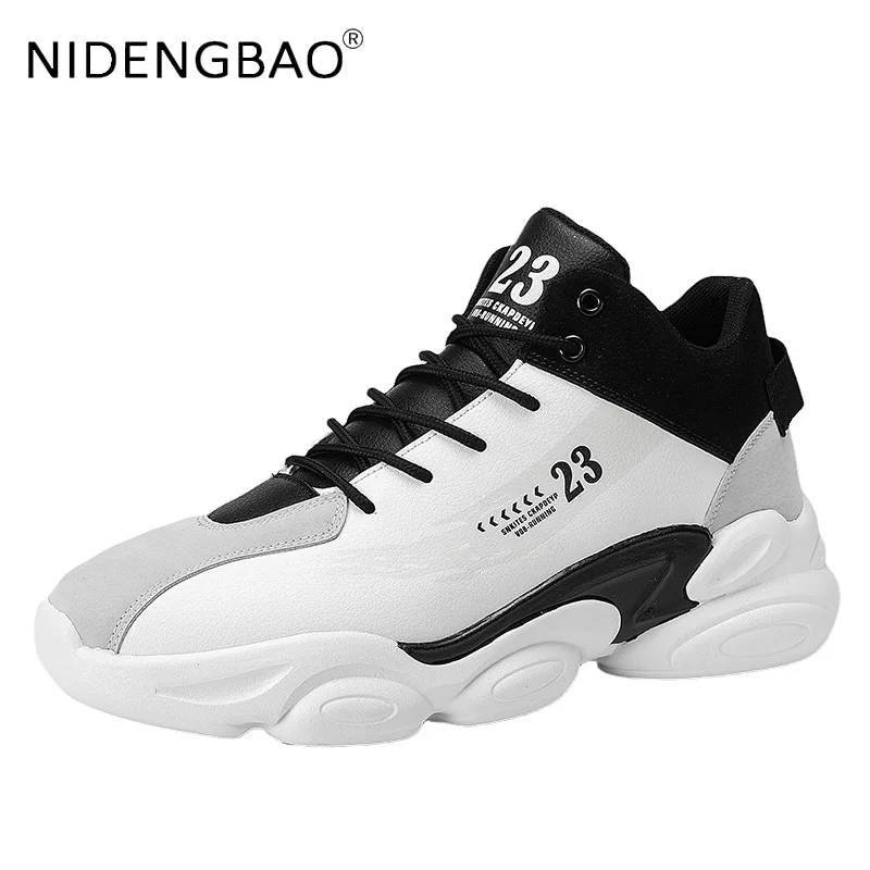 Men Sneakers Male Ankle Boots Basketball Shoes Fashion Damping Running Jogging Sport Shoes Gym Trainers Casual High Top Footwear