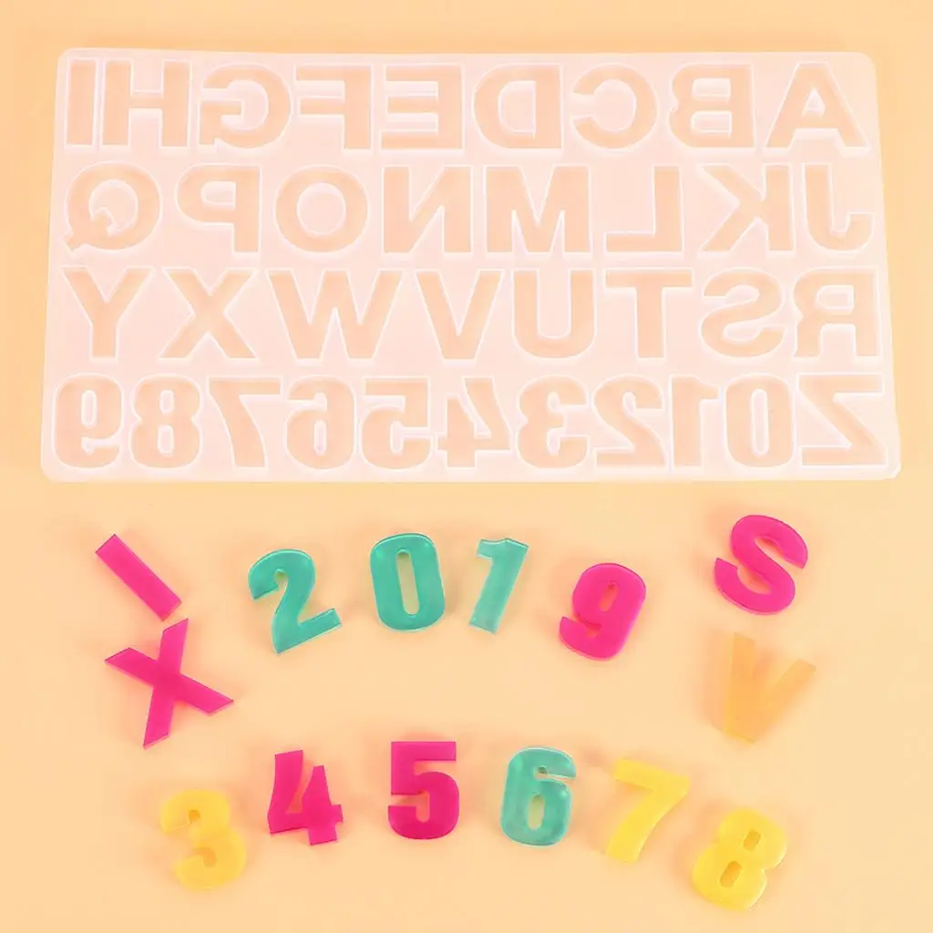 

Letter Alphabet Silicone s Resin Casting DIY Jewelry Keychain