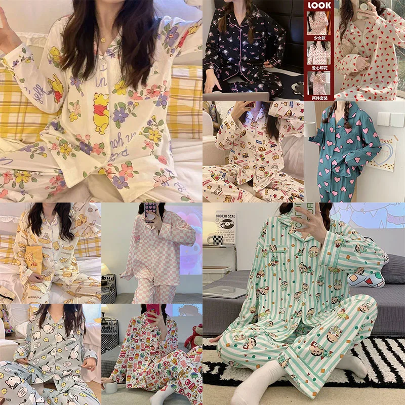 

Sanrio Cinnamoroll помпон пурин кавайная Милая Пижама Женская весенне-осенняя новая мультяшная верхняя одежда с длинным рукавом домашний костюм