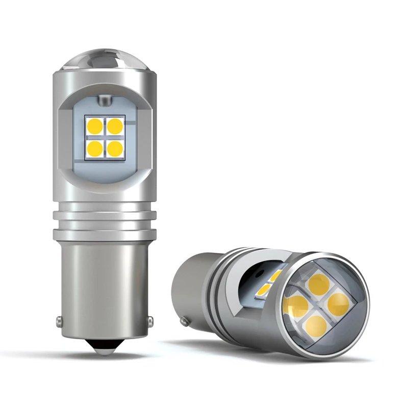 

Amber /White 7W 750lm CANBUS No Error P21W BA15S 1156 for Hyundai Solaris Kia Toyota LED Bulb Daytime Running Lights DRL Lamp