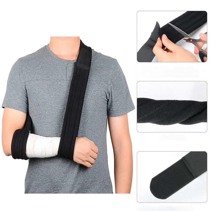 

Adjustable Arm Sling Fracture Recovery Forearm Breathable Fixation Sling Shoulder Support Braces Supports For Patient