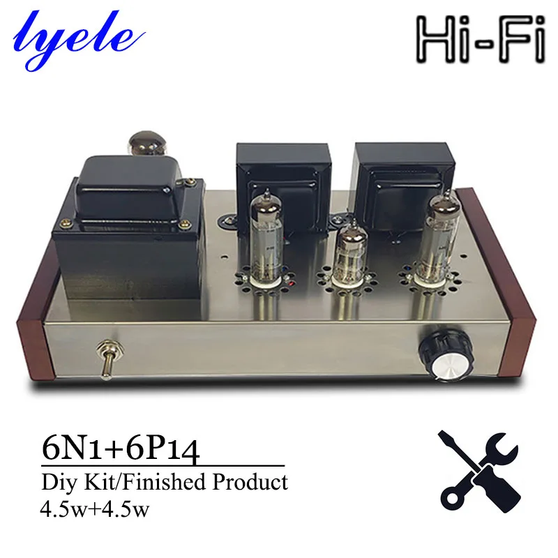 

Lyele Audio 6n1 6p14 Vacuum Tube Amplifier Diy Kit Hifi Amplifier High Power 4w*2 Single Ended Amplifiers Class A Tube Amp