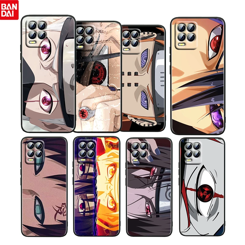 

Anime NARUTO Eye Collection For OPPO Realme GT Neo Master Edition 9i 8 7 Pro C21 Narzo 30 5G 4G Soft Silicone Black Phone Case