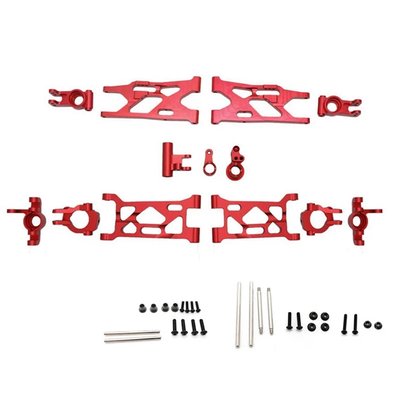 

Metal Steering Spindle Hub Carrier Suspension Arm Set for Losi Lasernut U4 4WD 1/10 RC Car Upgrade Accessories