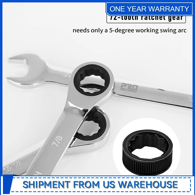 Набор из 14 ключей с храповым механизмом SAE 1/4 дюйма-7/8 дюйма набор комбинированных