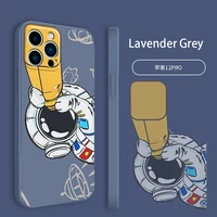 astronaut funny cartoon phone case for iphone 11 13 pro max 12 x xs xr xsmax se2020 8 8plus 7 7plus 6 6s plus hot silicone cover