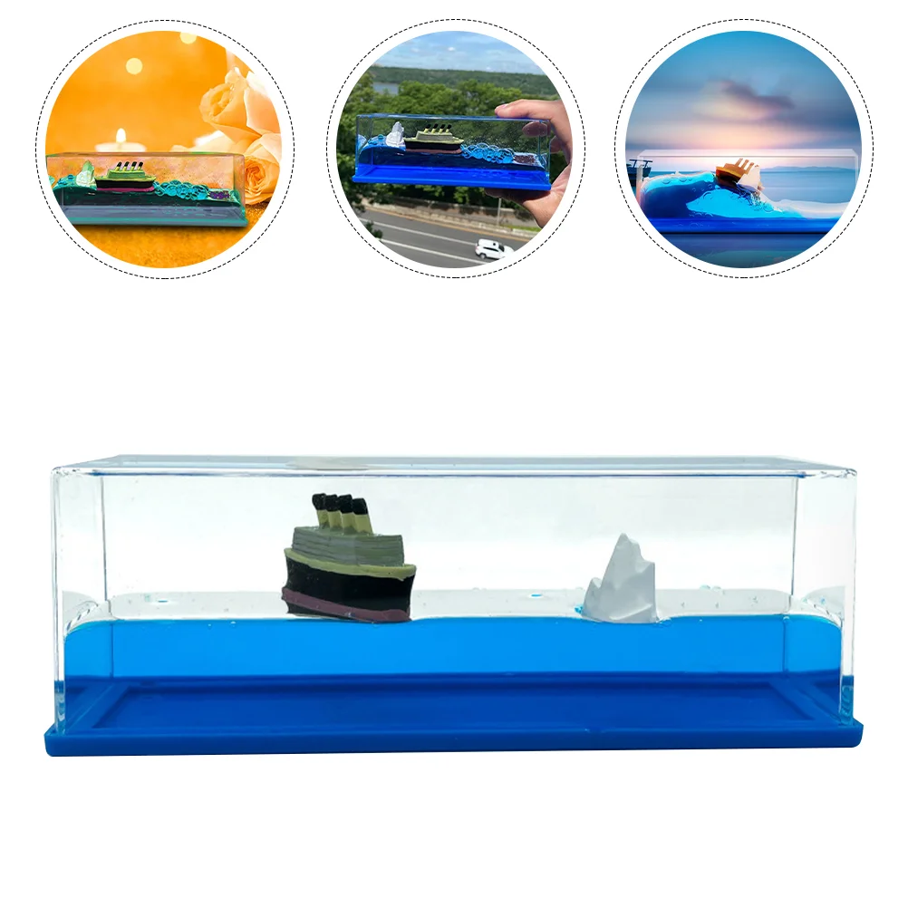 Игрушки для дома настольный орнамент круизный айсберг корабль ручной работы