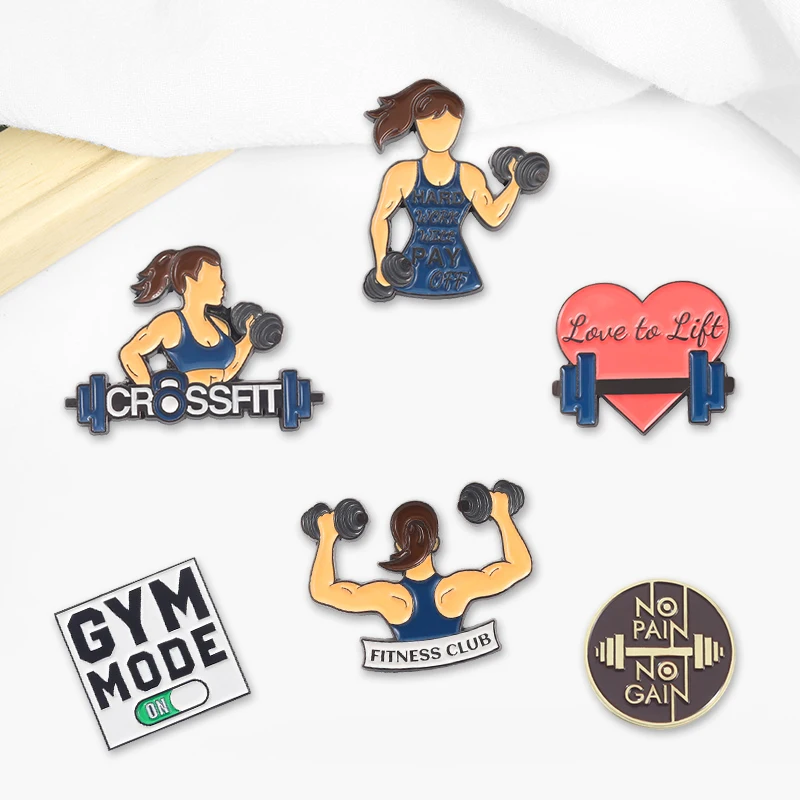 Креативная модная мультяшная брошь на лацкан в виде капли для спортзала и