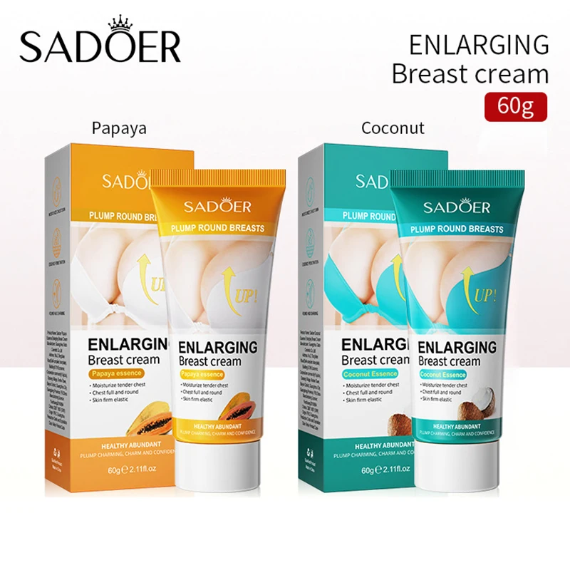 

Крем для увеличения груди Sadoer, фруктовый экстракт, Кокосовая папайя, эссенция, Серром для тела, Глубокий V-образный вырез, пухлая грудь, женский уход за кожей