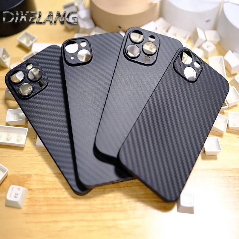 

Ультратонкий чехол для телефона PC для iphone 14 pro max plus carbon