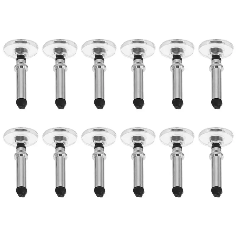 

12 шт. универсальные запасные дисковые наконечники для устройств с сенсорным экраном (серебристый)