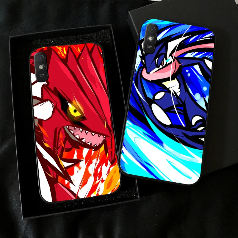 

Pokemon Pikachu For Xiaomi Redmi 9A Phone Case For Redmi 9AT Black Back Silicone Cover Soft Carcasa Liquid Silicon