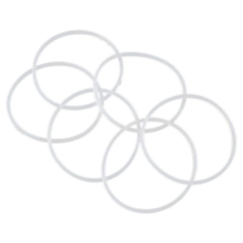 

New Replacement Gaskets Rubber Seal Ring for Magic Blender Flat/Cross 6 Pack