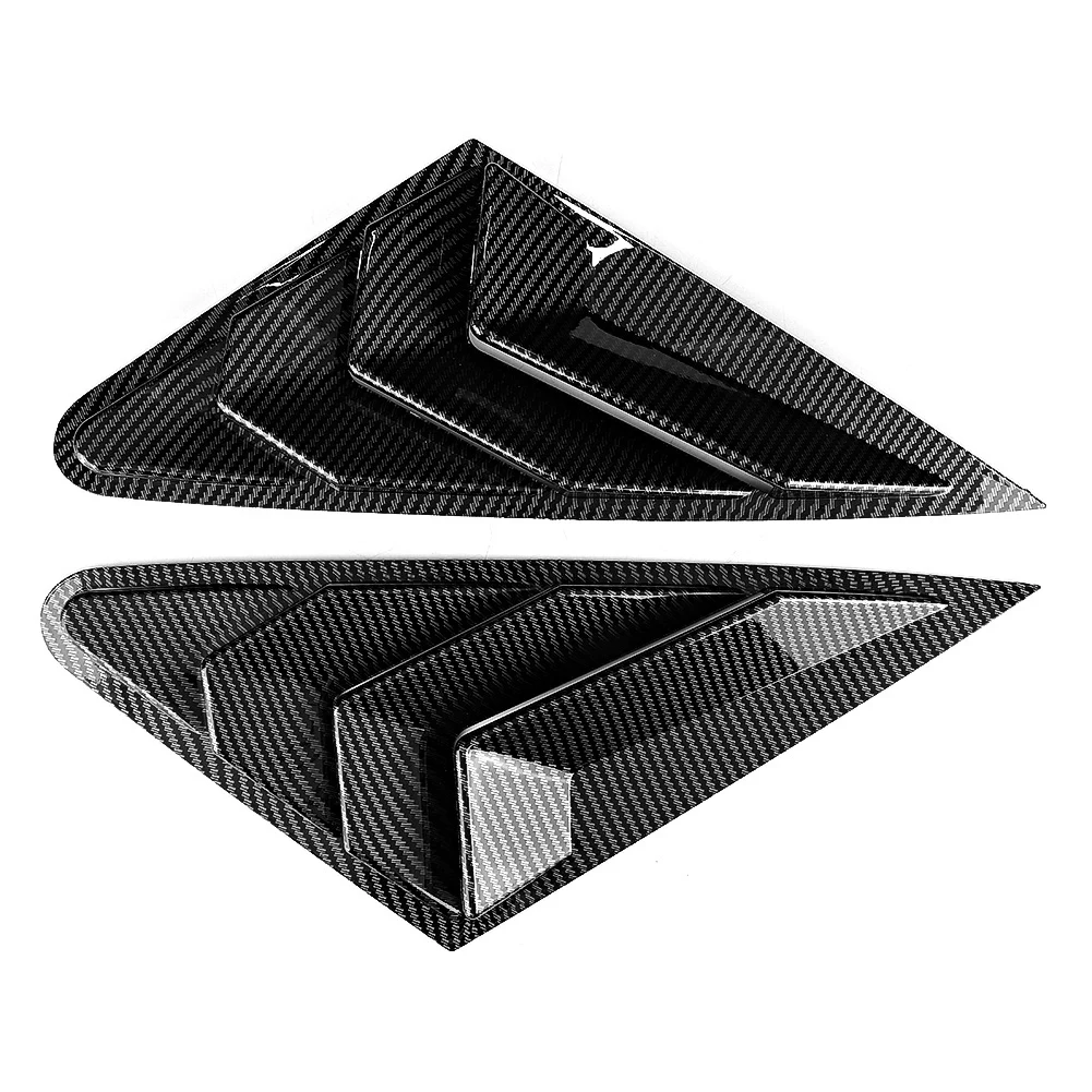 

Carbon Fiber Style Side Vent Window Scoop Louver Cover Trim Fits for A3 2014-2017
