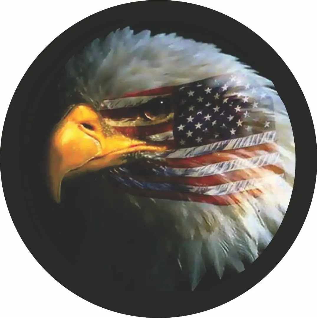 

CustomGrafixTireCovers Eagle Flag 2 Tire Cover 32"