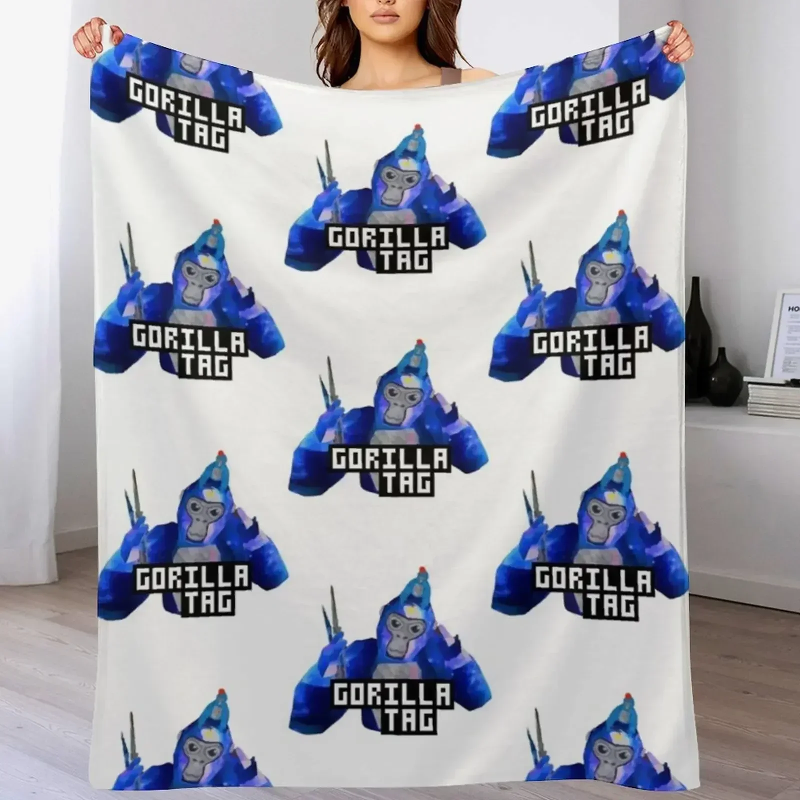 Gorilla Tag Monkey Hat от POLKART одеяло теплое зимнее роскошное для дивана-кровати одеяла