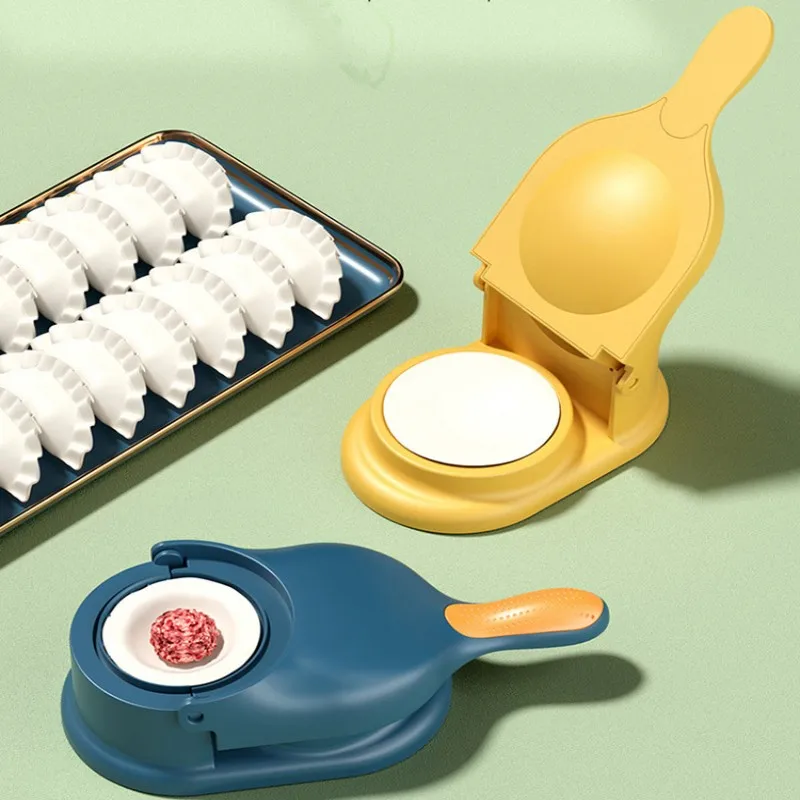 

2 In 1 Dumpling Maker Dough Pressing Tool Set DIY Household Manual Dumpling Skin Wrapper Maker Mould Kitchen Accessories