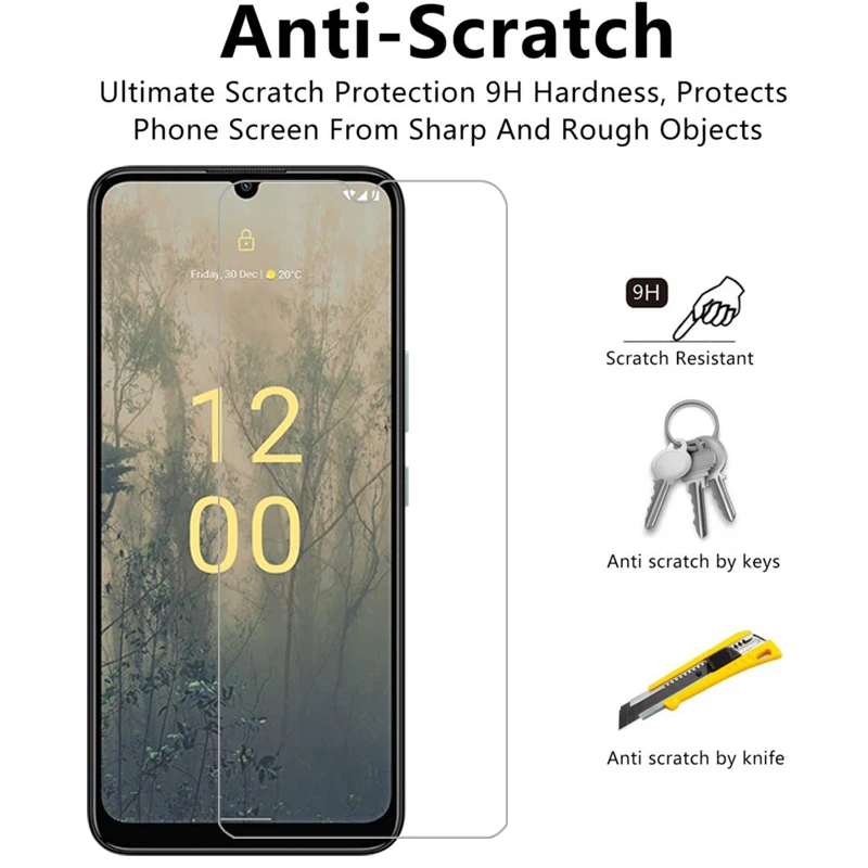 Защитное закаленное стекло для nokia c31 чехол телефона nokiac31 c 31 31c задняя крышка 360